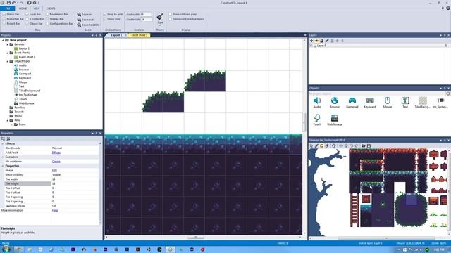 Construct 2: How to make a Pixel Platformer #1 | Tilemap Setup | Jerementor смотреть онлайн