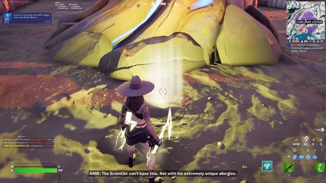 Collect an anomaly from both Logjam Lotus and Butter Bloom Fortnite Quest Guide смотреть онлайн