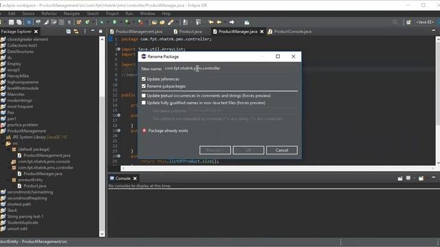 How to rename or change package name in ECLIPSE смотреть онлайн