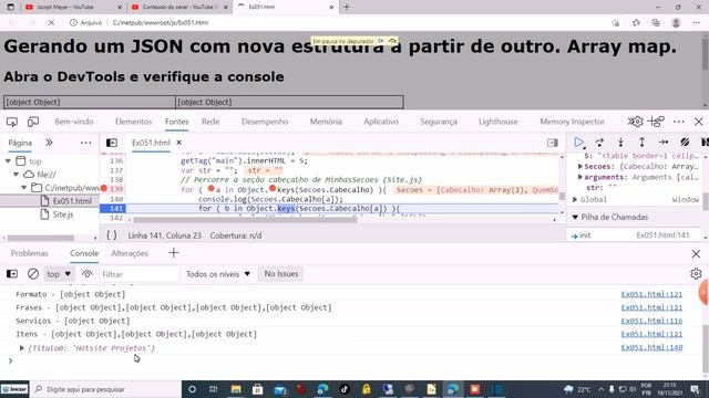 Javascript - SiteJSA03 - Site em JS e perfil em JSON смотреть онлайн