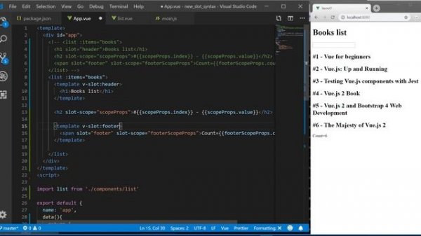 Learn Vue.js (RU): v-slot - новая директива для слотов в Vue 2.6