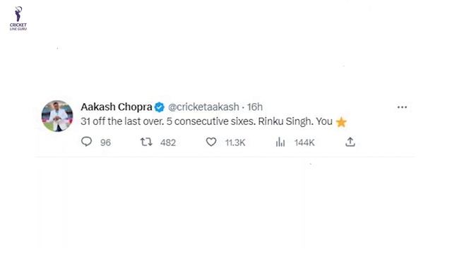 Cricketers React to Rinku Singh's 5 Sixes vs Gujarat Titans One Name in Everyone's Mind #rinkusingh смотреть онлайн