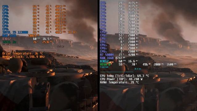 Intel Iris Xe Graphics G7 96EUs VS AMD Radeon Vega 8 смотреть онлайн