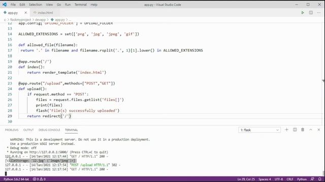Python Flask Upload Multiple Images and insert to database using mysqldb смотреть онлайн