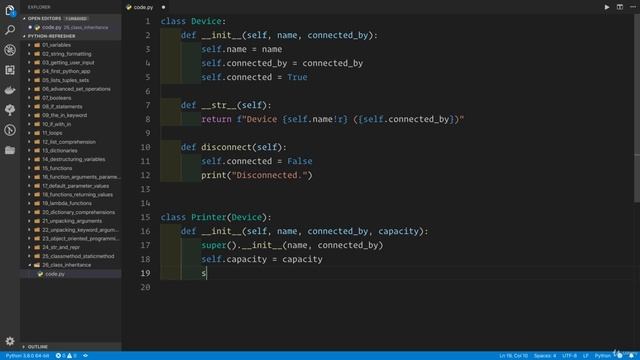 02 - A Full Python Refresher - 028 Class inheritance смотреть онлайн