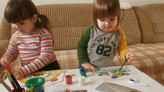 Занятия с AmiTosha: Рисуем радугу /сколько цветов в радуге? смотреть онлайн