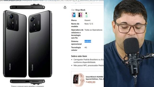 Smartphone Xiaomi Note 12S 256GB - 8GB Ram (Versao Global) Vale a pena? смотреть онлайн