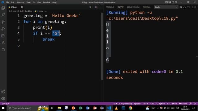 PYTHON BREAK & CONTINUE WITH LOOPS L-18 | PYTHON TUTORIAL FOR BEGINNERS смотреть онлайн