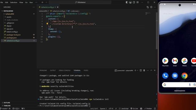Effortlessly set up Tailwind CSS, Nativewind for your React Native app || Beginners Tutorial 2023 смотреть онлайн