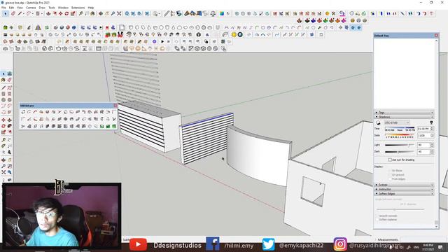 How To make Groove Line Easily in Sketchup 2021 by Using Plugin 1001 bit tool смотреть онлайн