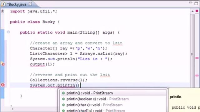 Intermediate Java Tutorial 10 Methods reverse and copy YouTube смотреть онлайн
