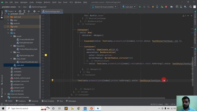 Flutter Shopping Cart (Provider - MVVM) смотреть онлайн