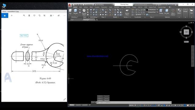 How to make Spanner In AutoCAD || 2D DRAWING смотреть онлайн