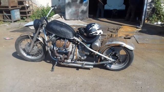 Мотоцикл с двигателем ЗАЗ сделано в Фастове смотреть онлайн