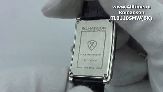 Мужские наручные швейцарские часы Romanson TL0110SMW(BK) смотреть онлайн