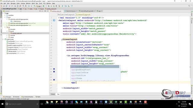 Android Studio Tutorial - Ring Progress Bar смотреть онлайн