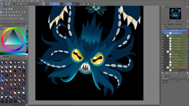 The Kraken: Game Creature Art Process with 2dGameArtGuru смотреть онлайн