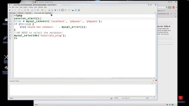 PHP & MySQL Tutorial 12: Logging into a Basic Blog: Part 2 смотреть онлайн