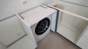 кухня от леруа, дизайнерская идея. Стиральная машина на кухне