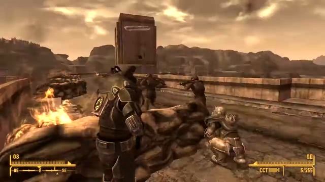 Fallout New Vegas . Отрывок битвы за дамбу Гувера (НКР) смотреть онлайн