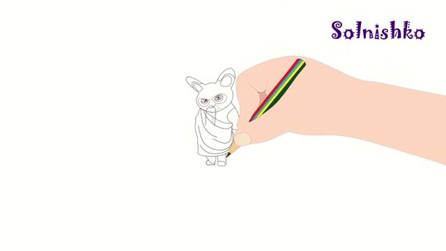 Как нарисовать Мастера Шифу из Кунг фу Панда. How To Draw And Paint Master Shifu Kung Fu Panda.