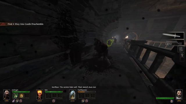 Vermintide - Castle Drachenfels Juggernaut Cataclysm Failed (Kruber 2H Sword* / Repeater Handgun) смотреть онлайн