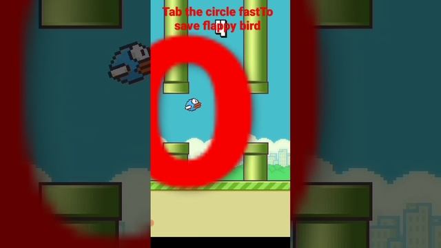 tap the circle realy fast to save flappy bird #shorts #flappingbird смотреть онлайн