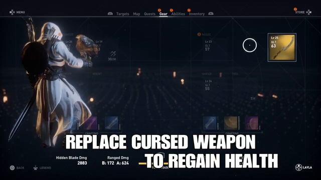 How to FIX RED HEALTH BAR in Assassins Creed Origins (Cursed Weapons) смотреть онлайн
