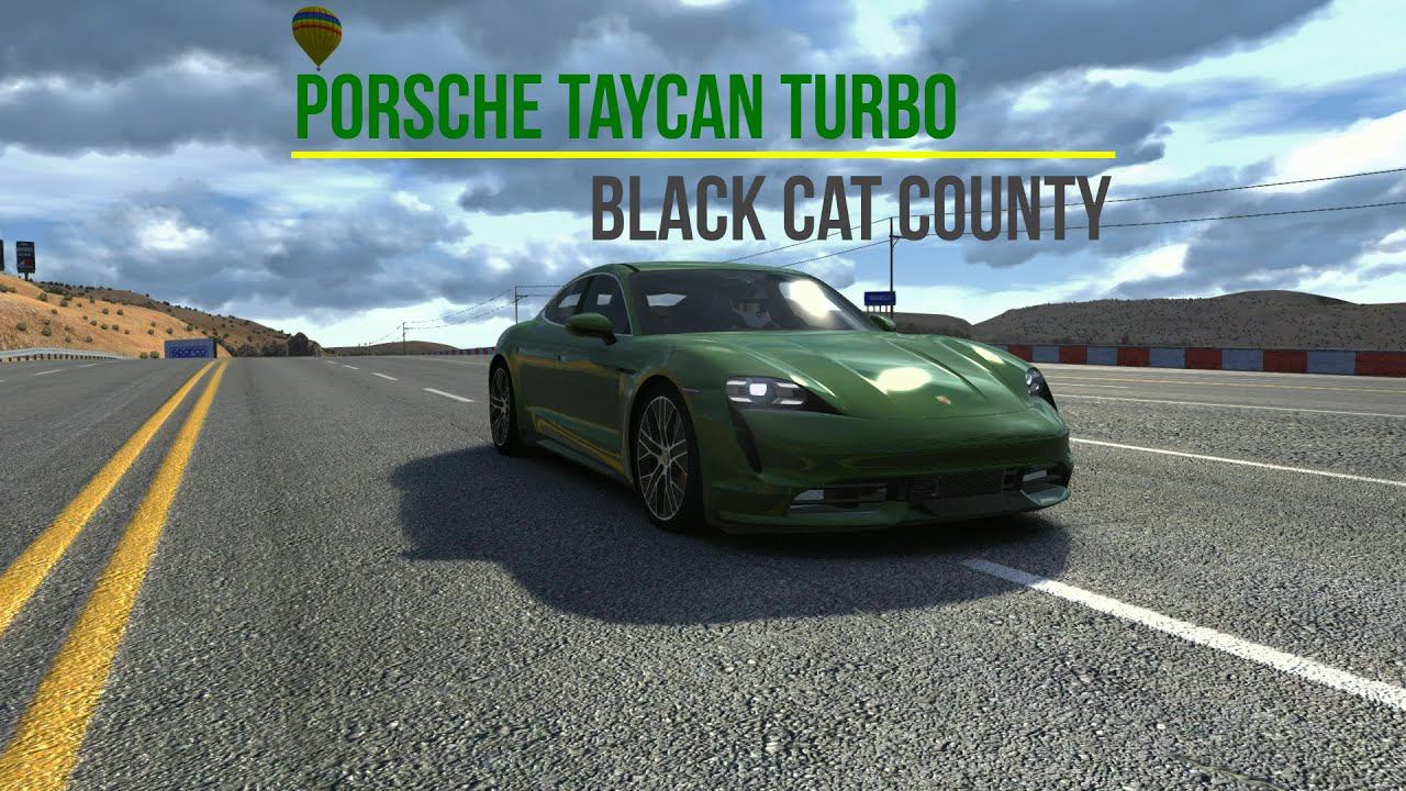 Porsche Taycan Turbo - Black Cat County | Assetto Corsa. смотреть онлайн