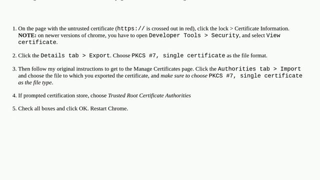 Getting Chrome to accept self-signed localhost certificate смотреть онлайн