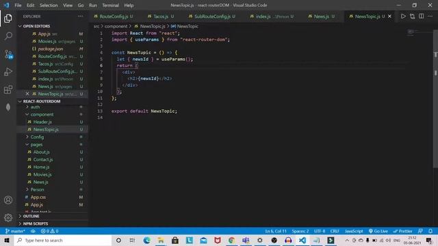 Understand URL Parameter in React | React Router DOM URL Parameter смотреть онлайн