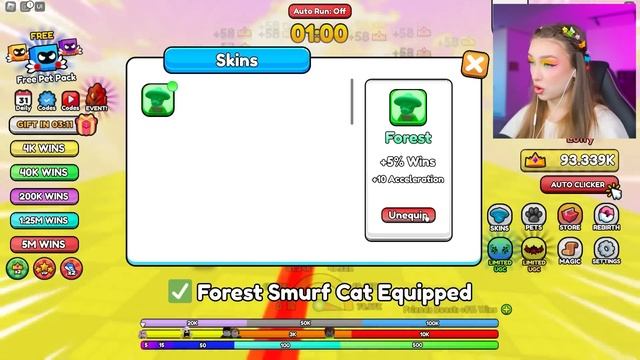 СМУРФ ШАЙЛУШАЙ в РЕЙС КЛИКЕР в ROBLOX ! ? Smurf Cat Race Роблокс смотреть онлайн