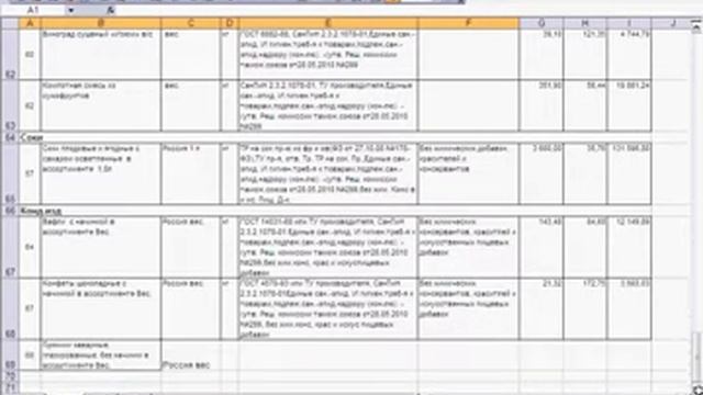 Отчёт HTML В Excel смотреть онлайн