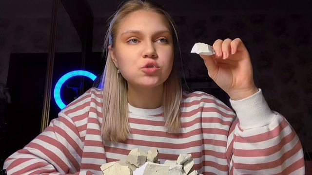 ASMR | ASSORTED CHALK | WET & DRY | Мокрый и Сухой 💙 #asmr #drychalk #мел #хруст #wetchalk