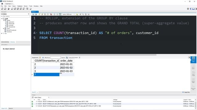 MySQL: ROLLUP смотреть онлайн