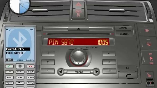 Ford 6000CD Mobiltelefon verbinden смотреть онлайн