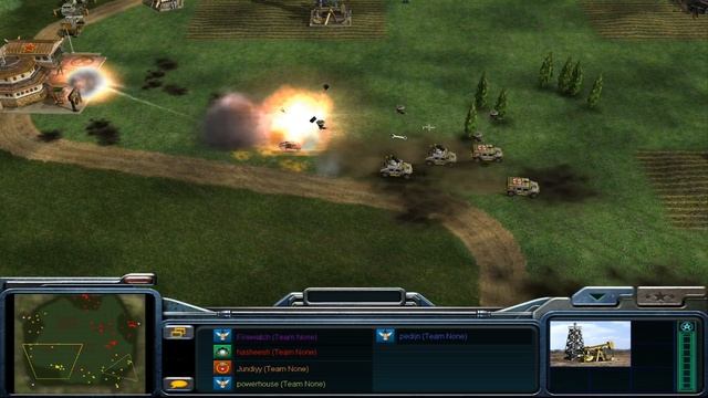 Zero Hour 5 FFA small map Jundiyy firewatch powerhouse hashseesh pedijn Command and Conquer General смотреть онлайн