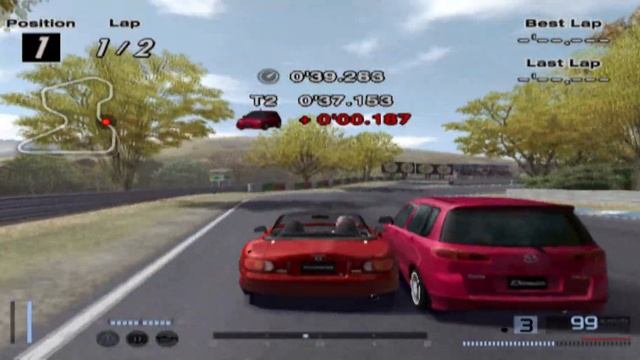 Гран Туризмо 4 (Онлайн Тест Версия) Мзда Роудстър 1.8 RS Геймплей смотреть онлайн