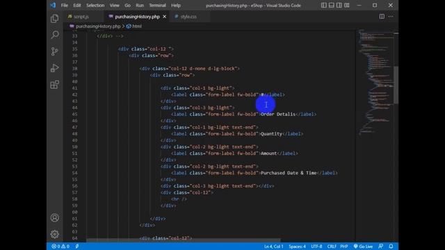 Design a responsive purchase history page using HTML, CSS, JavaScript, and Bootstrap смотреть онлайн
