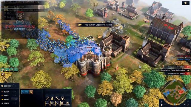 Age Of Empires 4, 180 Elite Royal Cav charge смотреть онлайн