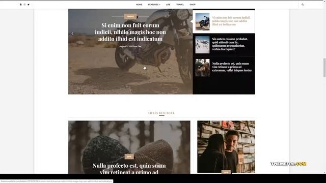 Kasumi - Newspaper style Magazine WordPress Theme shop blog theme смотреть онлайн