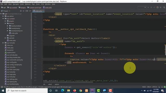 WordPress Custom Post Type Tutorial for beginners in Hindi/Urdu Part # 7| Add Author Metabox to CPT смотреть онлайн