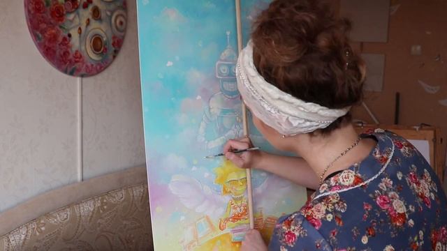 Hare Krishna ART | АВТОРСКАЯ КАРТИНА | author's picture смотреть онлайн