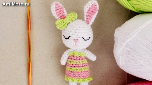 Амигуруми: схема Слинго-зайки. Игрушки вязаные крючком - Free crochet patterns. смотреть онлайн