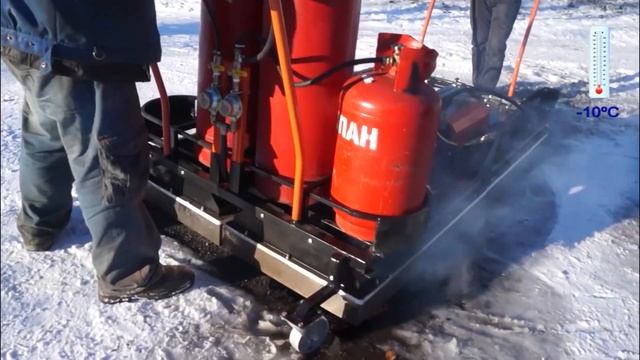 Інфрачервоний нагрівач асфальту СВІТУ 4 \ Инфракрасный нагреватель асфальта МИРА 4 смотреть онлайн