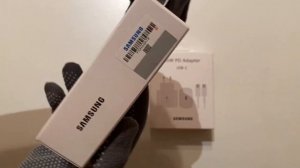 Быстрая зарядка Samsung 45w оригинал (обзор коробки_