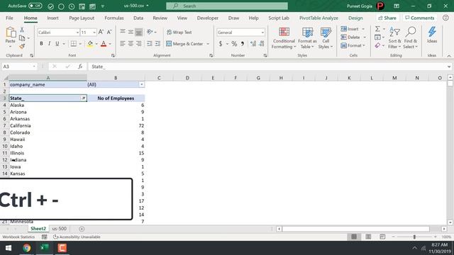 5 Keyboard Shortcuts for Pivot Tables смотреть онлайн
