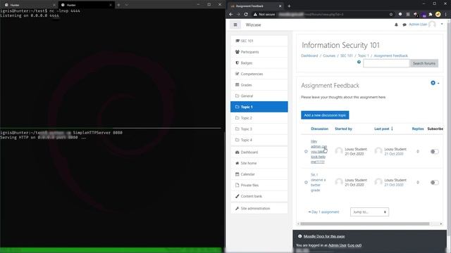 Moodle Vulnerability PoC Admin Account Take Over - Access to Database Credentials смотреть онлайн