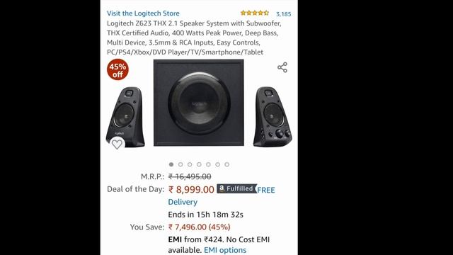 Logitech Z623 पर मिल रहा है HUGE Discount ON Amazon Great Indian Festival (CARZY DEAL) смотреть онлайн