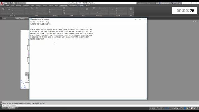 AutoCAD: RText Tutorial – How to Link or Reference a .txt File - 2 Minute Tuesday смотреть онлайн